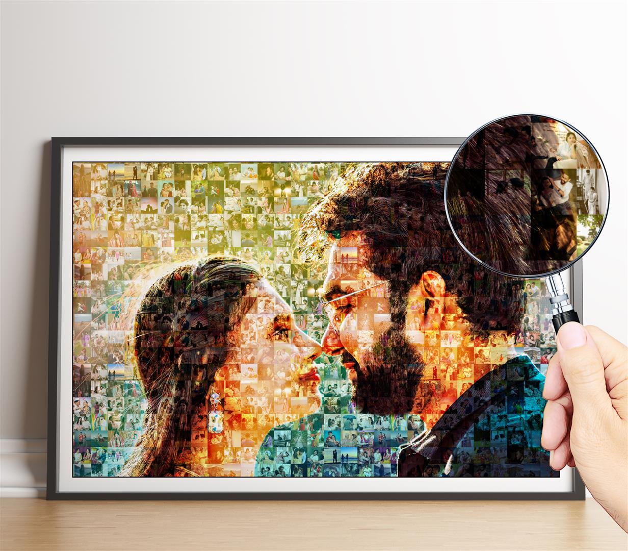 Personalized photo collage - Unique wedding gift for couples