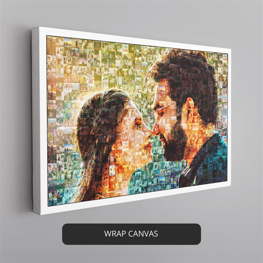 Personalized gifts for couples - Unique photo mosaic gift