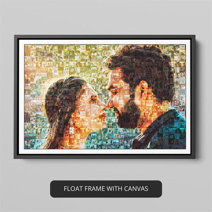 Unique gifts for couples - Personalized photo frame mosaic