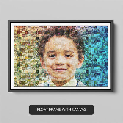 Best gift for brother: Personalized mosaic photo print with love
