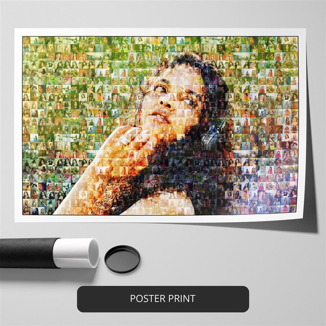 Mosaic photo frame: Special daughter gift - Personalized photo collage, birthday gift for daughter