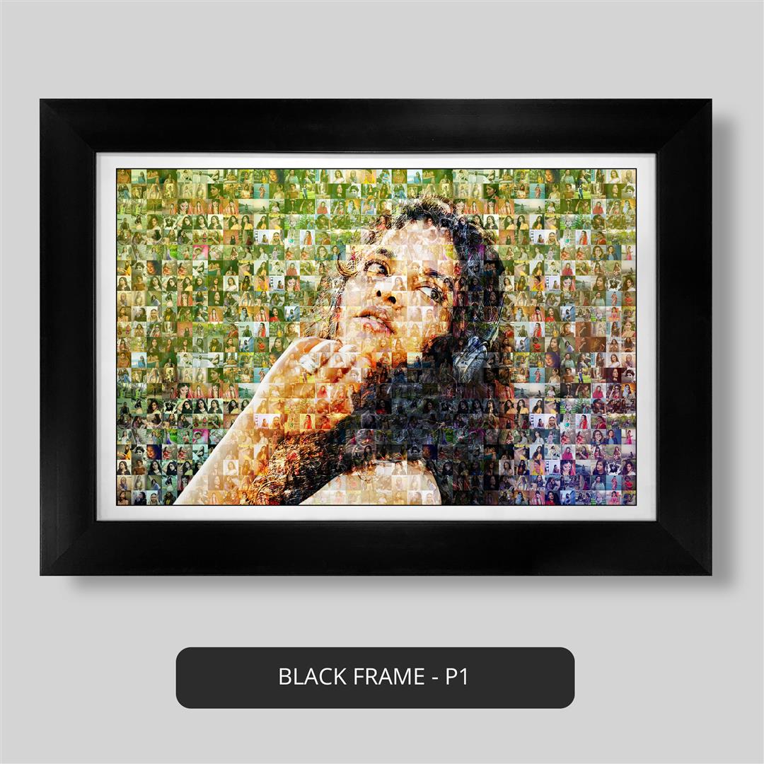 Photo mosaic: Best gift for daughter - Personalized photo collage, baby girl gifts