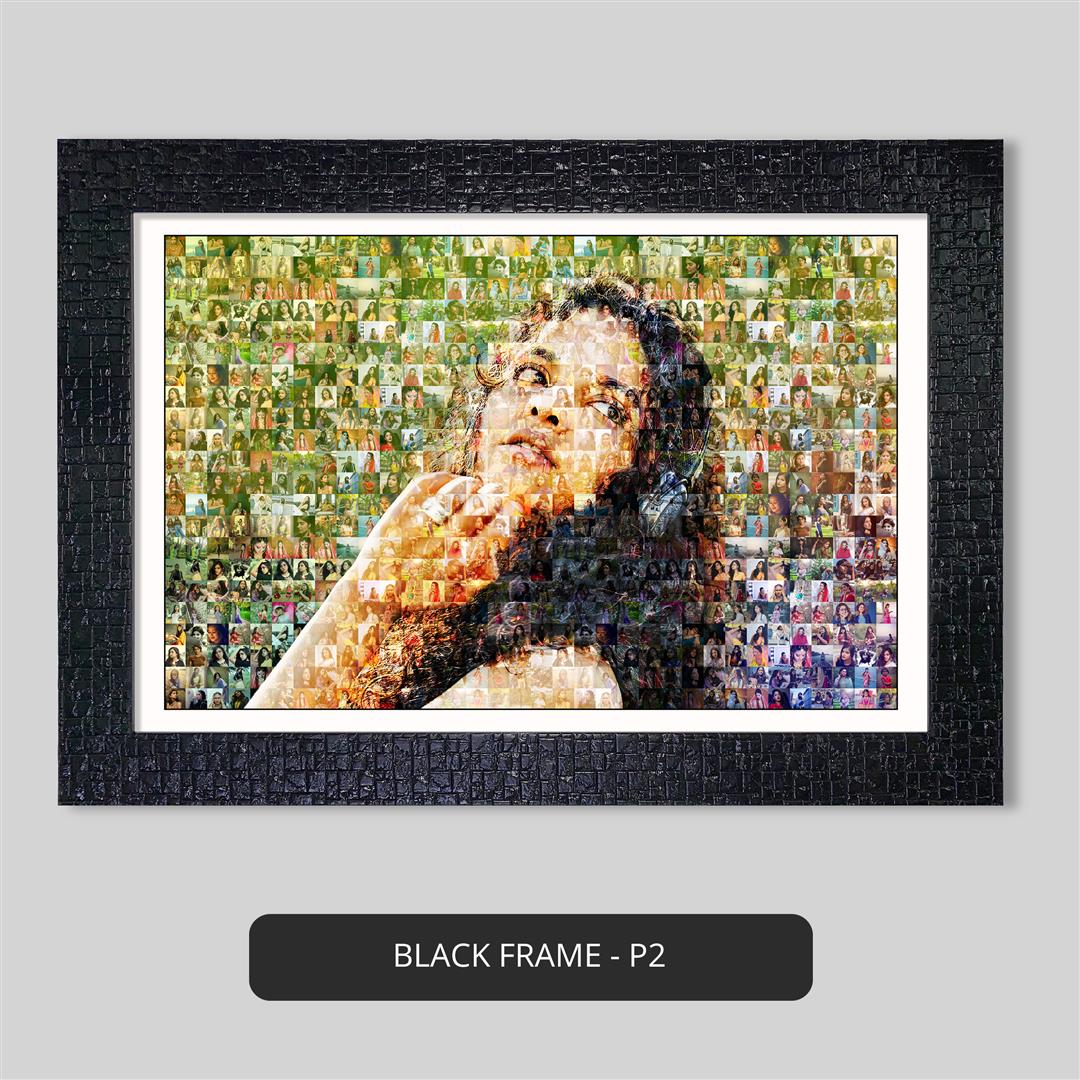 Mosaic frame: Birthday gift ideas for daughter - Personalized photo collage, unique gift