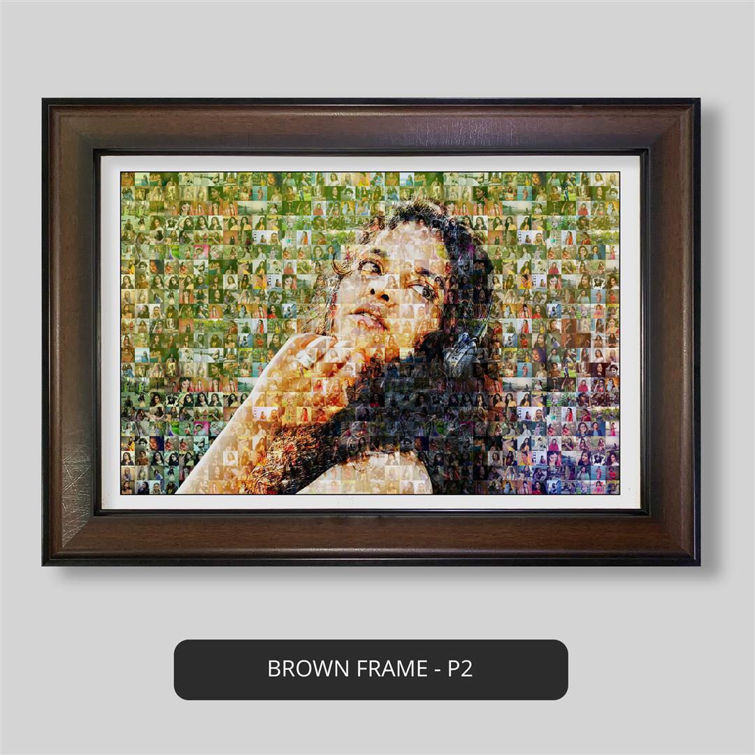 Birthday gift for daughter: Special photo collage - Mosaic frame, unique gift idea