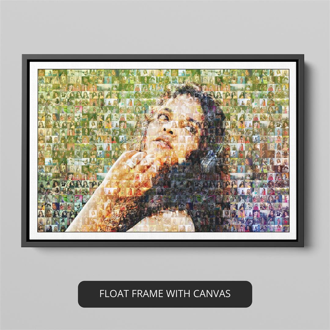 Unique gift for daughter: Personalized photo collage - Birthday gift ideas, mosaic frame