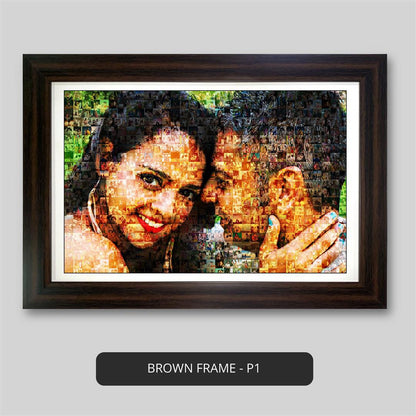 Wedding Gift for Husband: Cherish Your Love Story with a Customized Mosaic