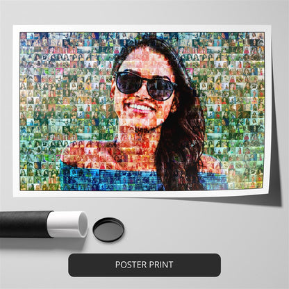 Best birthday gifts for her - Unique photo mosaic for a memorable celebration