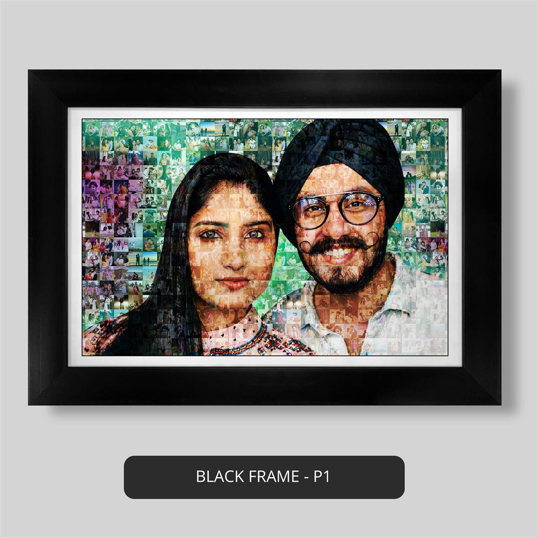 Unique gift for newly married couple: Create a memorable photo mosaic for their special day