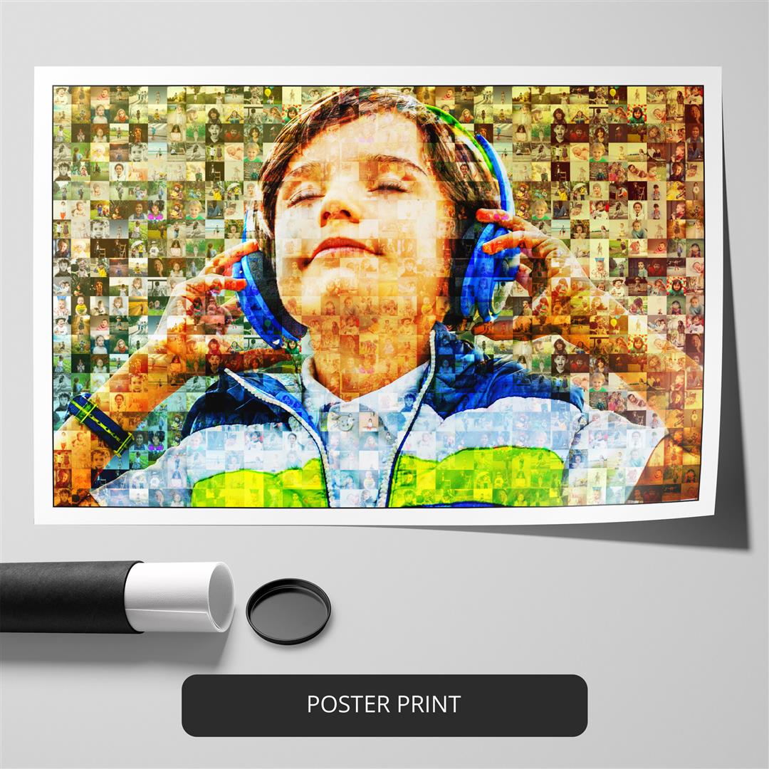 Birthday Gift Ideas for Son: Customized Photo Mosaic for a Memorable Celebration