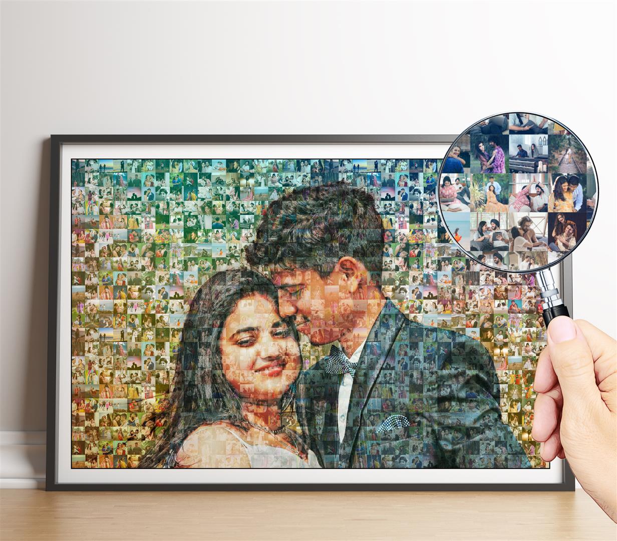 Birthday gift for husband - Personalized photo mosaic for a memorable celebration