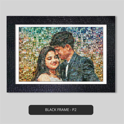 Personalized gifts for husband - Stunning photo mosaic to show your love and appreciation