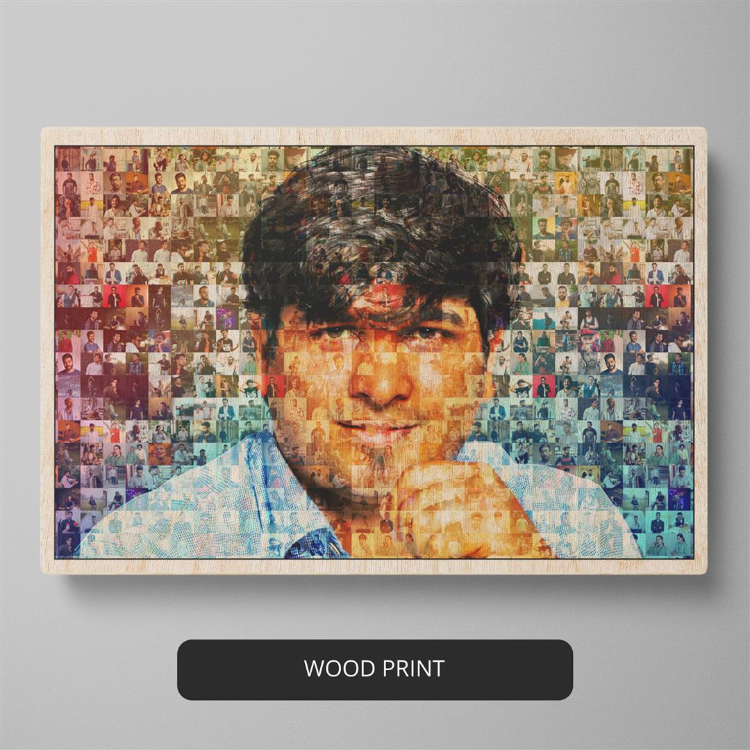 Father's Day Gift Ideas: Unique Collage Photo Mosaic for Dad