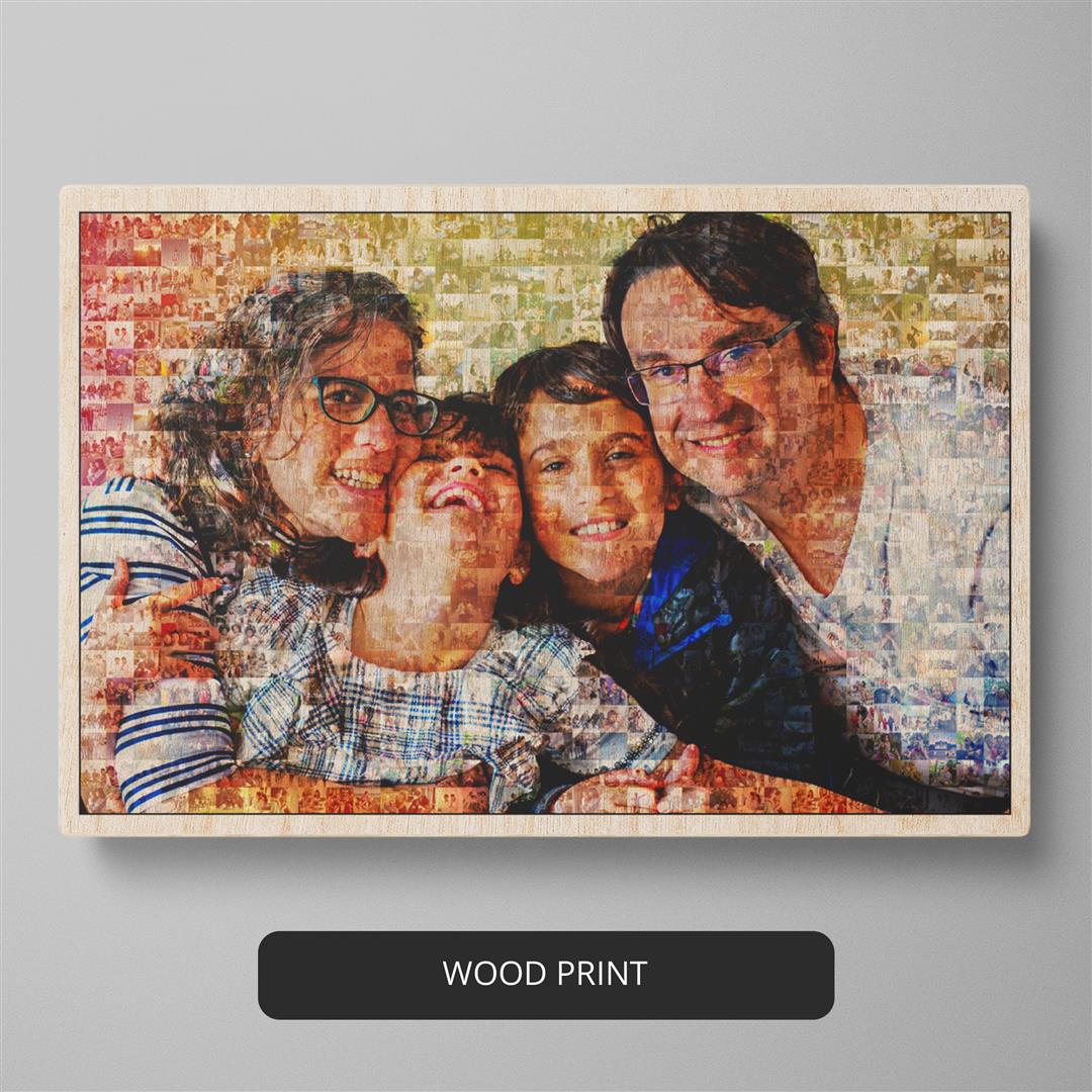 Custom Family Gifts: Personalized Photo Frame Mosaic
