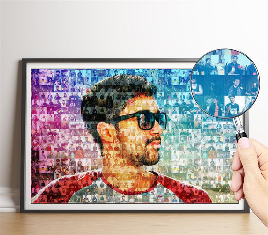 Personalized mosaic photo collage - Best gifts for men