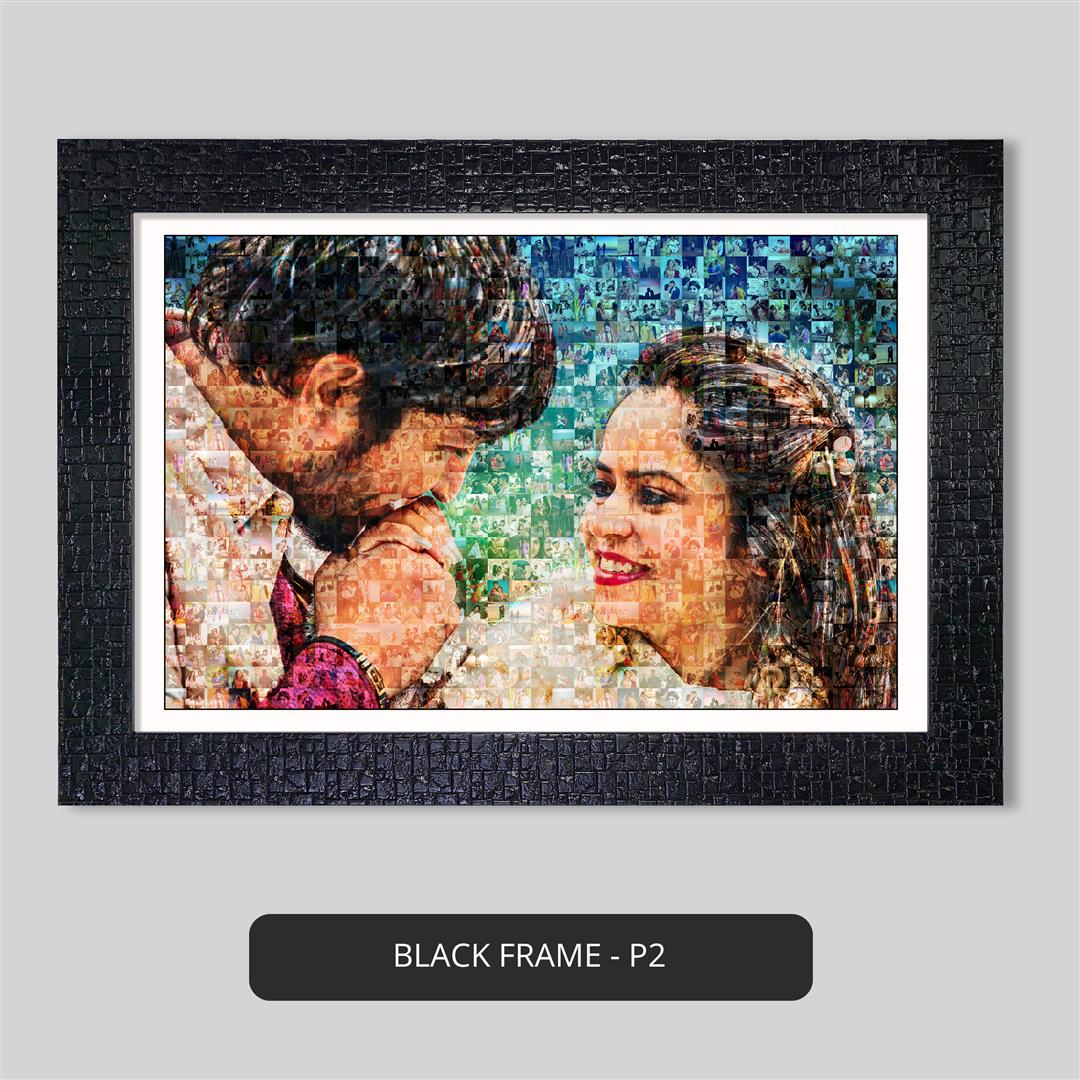 Unique gift idea for newly married couple: Photo mosaic masterpiece