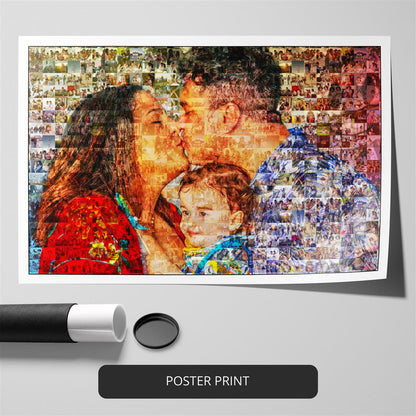 Gift ideas for couples: Handmade mosaic portrait