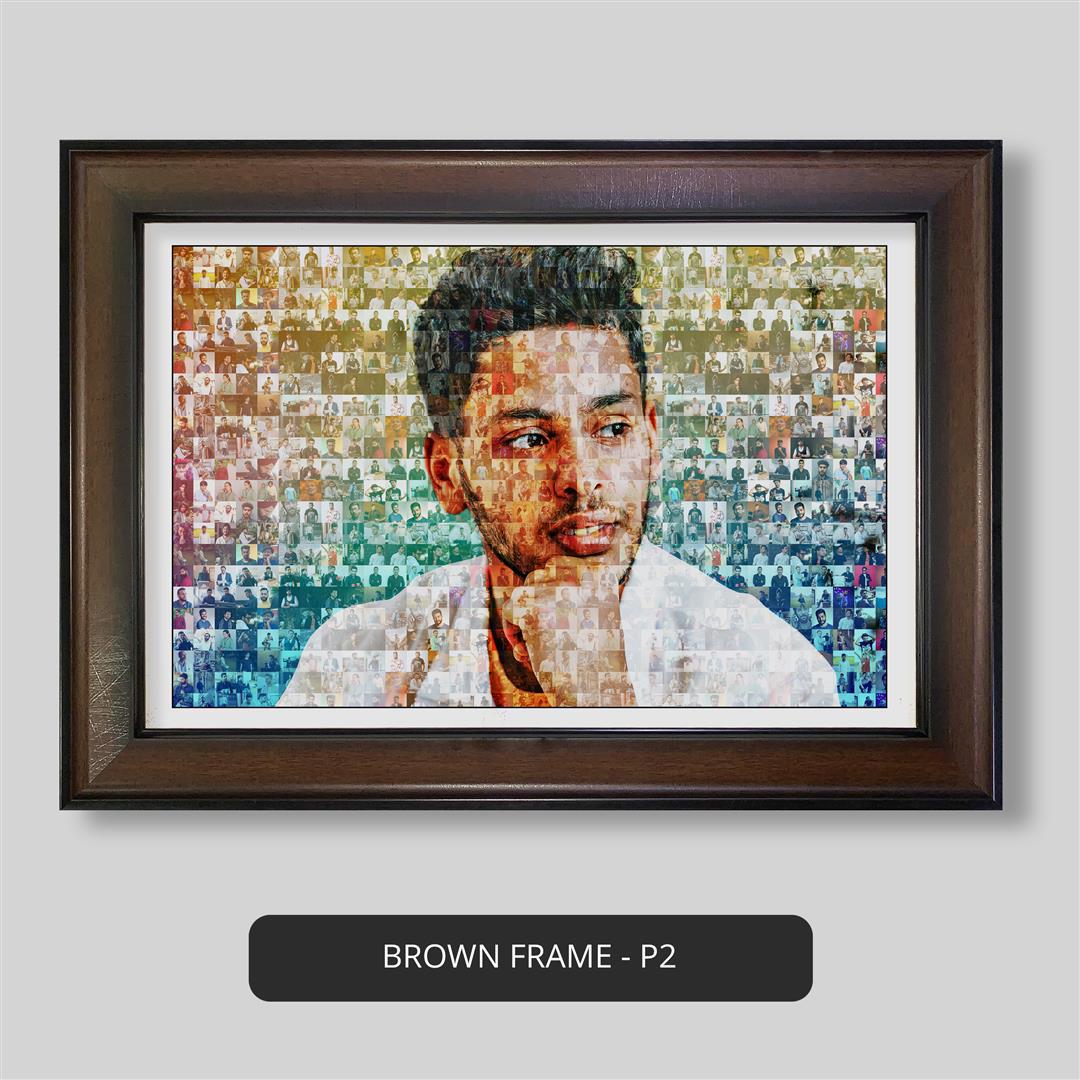 Thoughtful Wedding Gift for Husband: Customized Mosaic Frame